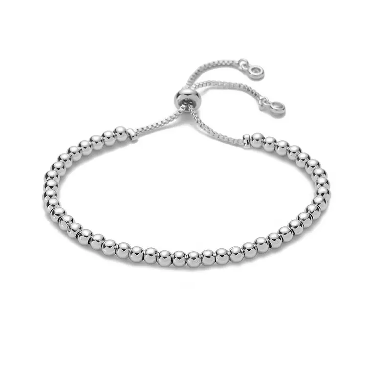 brass rhodium plated classic cz tennis bracelet