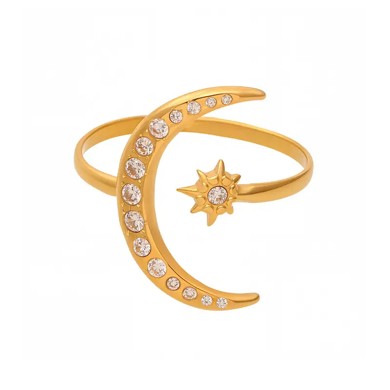 moon star crystal ring