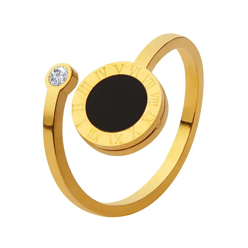 roman numeral black ring