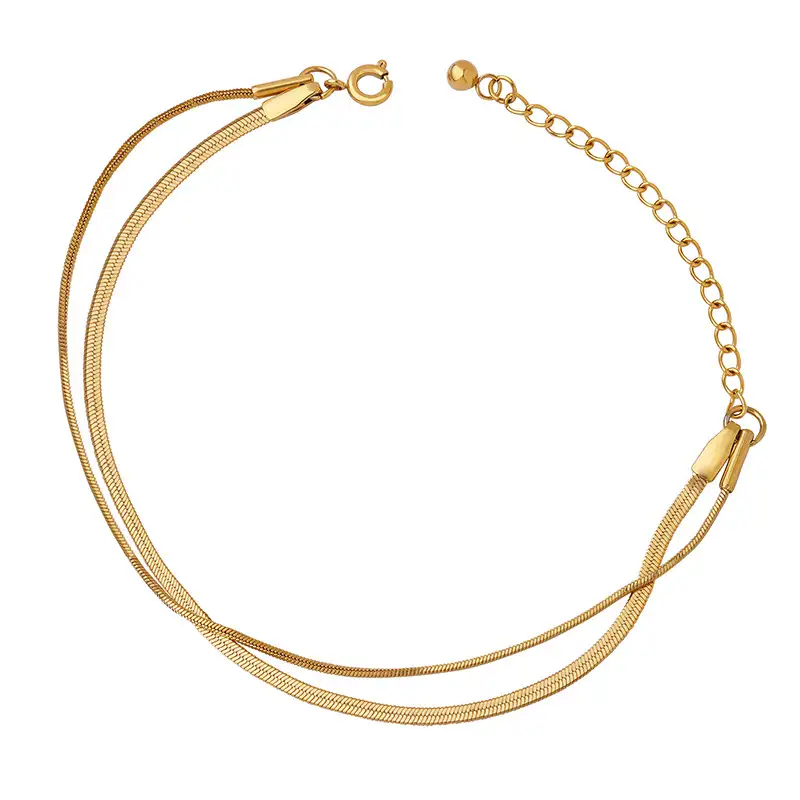 wavy coin gold bracelet