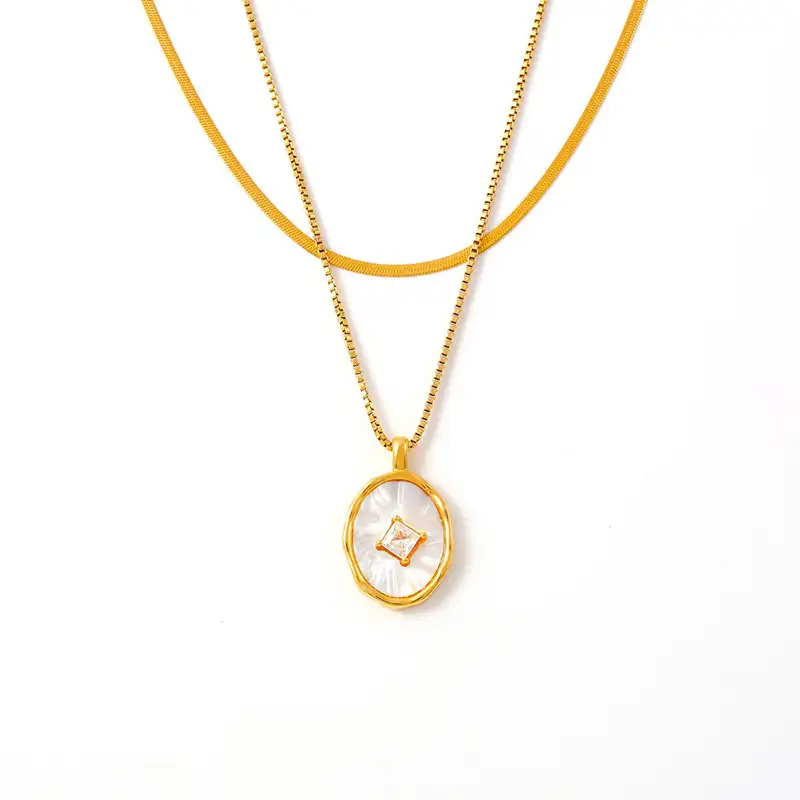 double-layered-shell-necklace