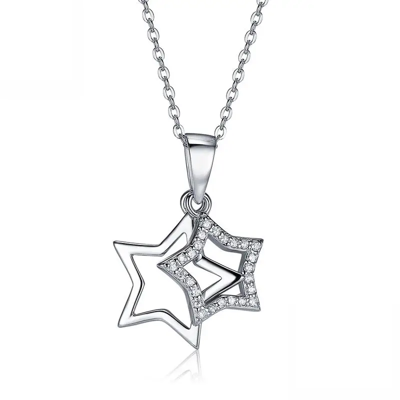 925-sterling-silver-hollow-double-star-necklace