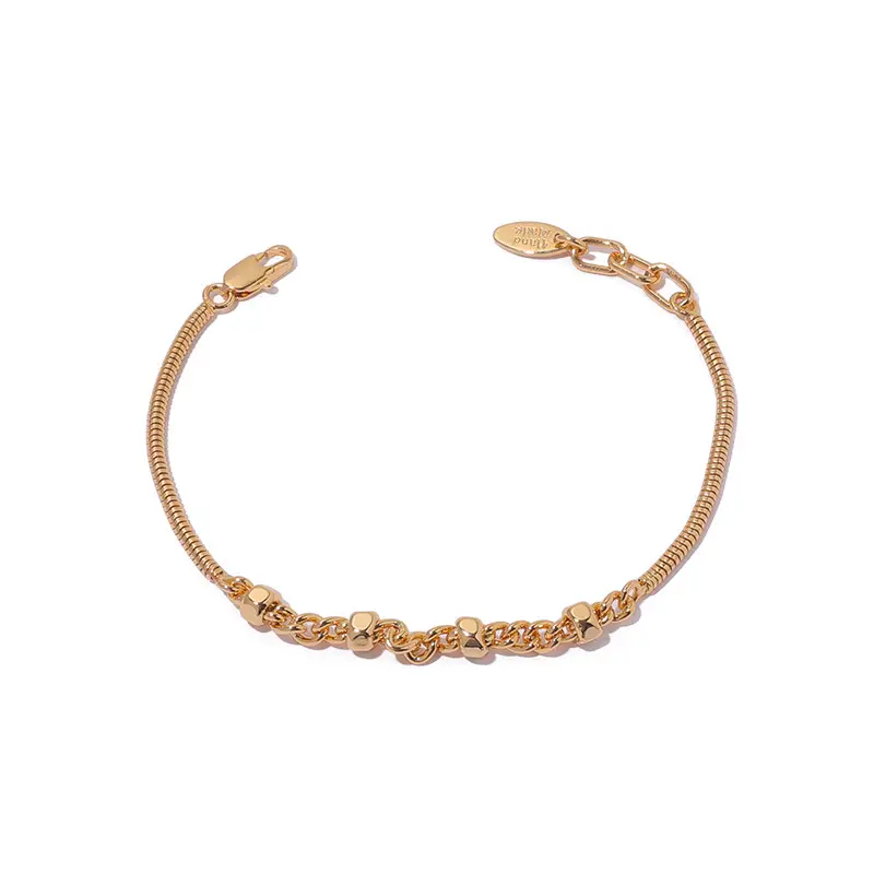 minimalist-brass-18k-gold-plated-bead-bracelet