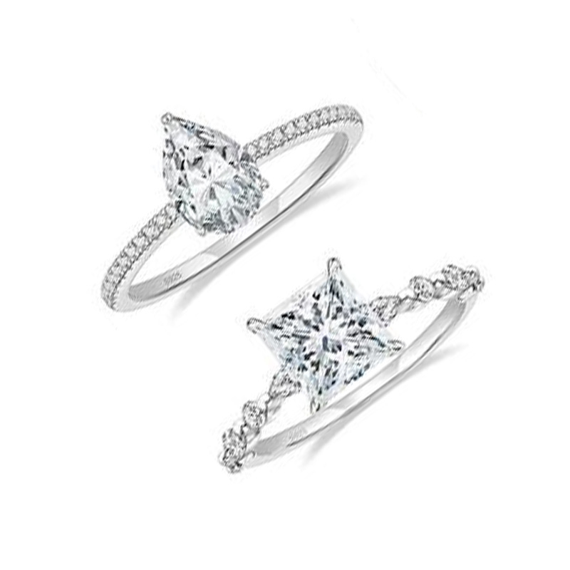 s925-silver-pear-and-star-cz-double-layer-ring